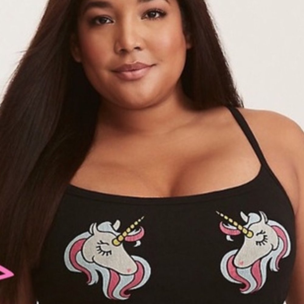 Torrid Unicorn Bralette, size 4